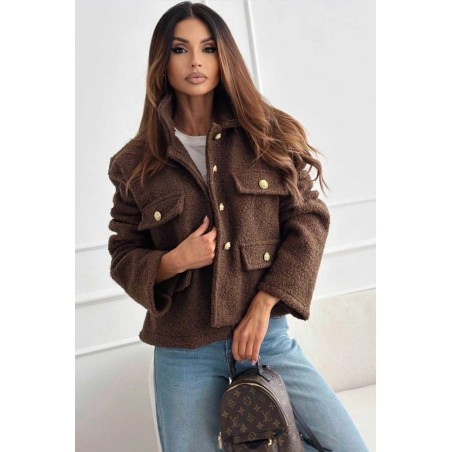 Veste à boutons dorés