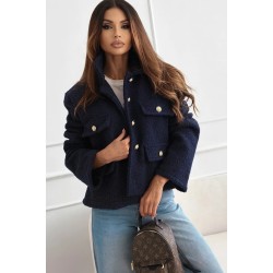 Veste à boutons dorés