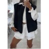 Veste sans manches moumoute