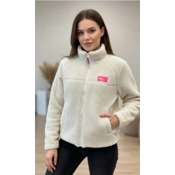 Veste douce à col montant